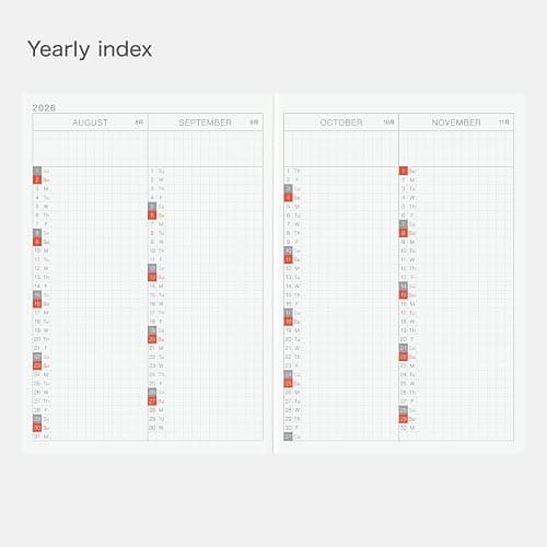 Hobonichi Techo 2026 Original Book – A6, English, Daily, January Start, Monday Start, Planner thumbnail 4