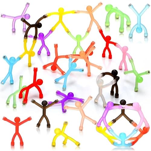 Jerify 20 Pcs Easter Magnetic Travel Toys Magnetic Cute Man Refrigerator Magnet People Colorful Fridge Toy Humanoid Fun Magnet Toy Easter Basket Stuffer for Adult Craft(10 Colors) - Image 1
