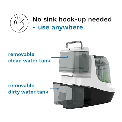 Baby Brezza Baby Bottle Washer Pro - Clinically Proven Better Cleaning - Washer, Sterilizer + Dryer In One Appliance for Essentials like Bottles + Pump Parts – Machine Replaces Brushes + Racks thumbnail 4