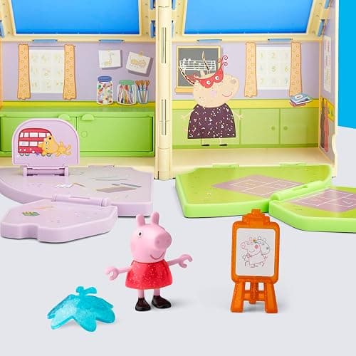 PEPPA PIG Peppa's Pop-Open Playgroup Playset with Figure, Preschool Toys for 3 Year Old Girls and Boys and Up thumbnail 8