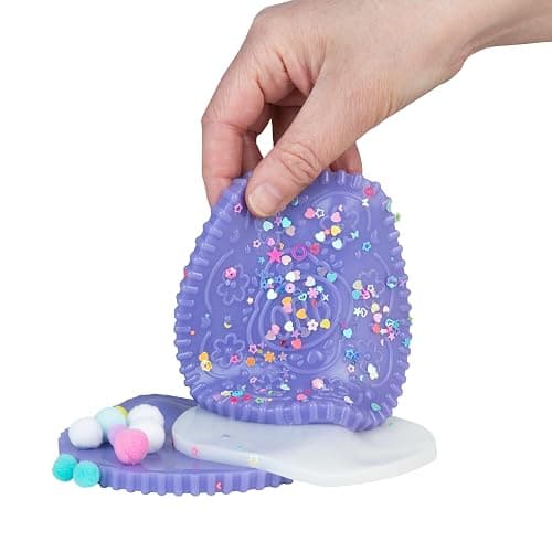 ORB Tabalicious Taba-Pops Jumbo Purple TABA Squishy Cookie - Super Soft, Jumbo Sized Sandwich Cookie - Squish, Squeeze, Pinch for Stress Relief - Play Food Squishy Fidget Toys for Kids and Adults thumbnail 2