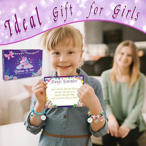 Charm Bracelet/Jewelry Making Kits for Kids Girls,Unicorn Birthday Gifts,Arts Crafts Toys for 5 6 7 8 9 12 Years Old Girls thumbnail 6