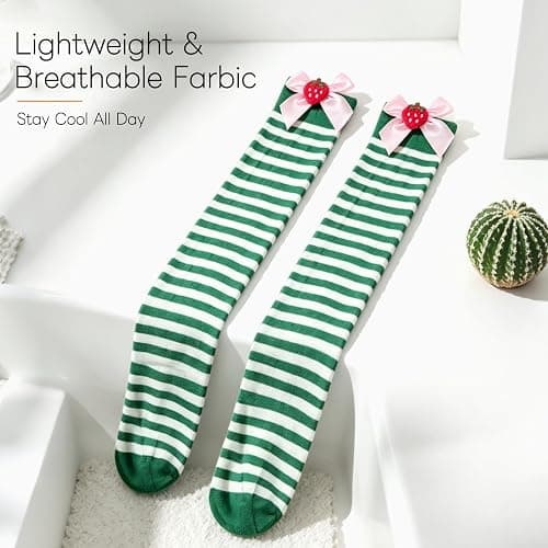 Benefeet Sox Thigh High Socks for Women Girls Novelty Cotton Over the Knee High Socks Funny Crazy Long Stockings Leg Warmers thumbnail 6