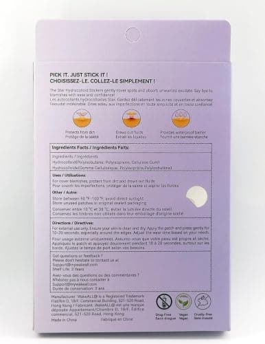 WakeALL Hydrocolloid Patches for Face, 5 Sizes (8/10/12/14/16mm) - Invisible Round Blemish Patches, Fluid-Absorbing Spot Stickers for Precise Fit, Individually Wrapped, Travel-Friendly 108 Count Box thumbnail 8