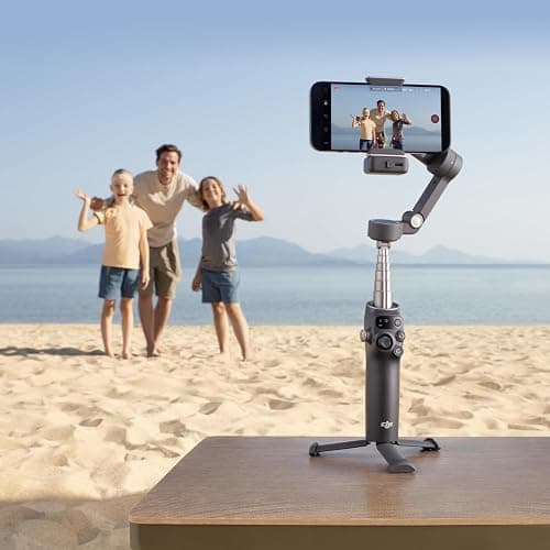 DJI Osmo Mobile 7P pour iPhone, Stabilisateur Nacelle, Android, Suivi natif, Éclairage, Nacelle pour téléphone à 3 axes, Lancement rapide, Édition en un seul clic,Barre d’extension et trépied intégrés thumbnail 10