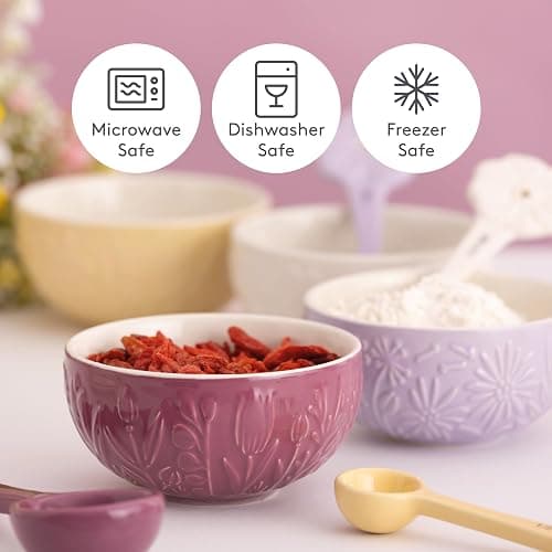 Mason Cash In The Meadow 6 oz Stoneware Prep Bowls | Set of 4 thumbnail 6