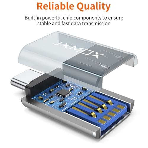 USB C to USB Adapter [2-Pack], Thunderbolt 3 to USB 3.0 OTG Adapter Compatible with MacBook Pro,Chromebook,Pixelbook,Microsoft Surface Go,Samsung Galaxy S10 S20 S21 S22 Ultra,iPhone 15 16 17 Pro Max thumbnail 6