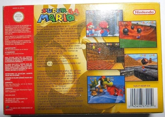 Super Mario 64 Game for N64 (Renewed) thumbnail 3