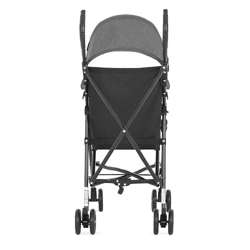 Dream On Me Aero Travel Umbrella Stroller, One-Hand Quick Fold, 3-Point Safety Harness, Dual Brakes, Adjustable Removable Canopy, Lightweight Compact & Space-Saving for Infants and Toddlers – Black thumbnail 4