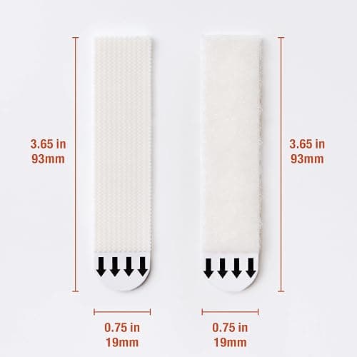 MOVELYST 60-Pairs(120 Strips) Large Picture Hanging Strips Heavy Duty, Removable Hook and Loop Tape, Picture Hanger Damage Free, Waterproof Adhesive Strips for Frame Hanging thumbnail 3
