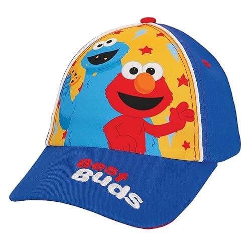 Sesame Street Baseball Cap, Toddler Hats for Boys & Girls Ages 2T-4T, Adjustable Kids Baseball Caps - Image 1