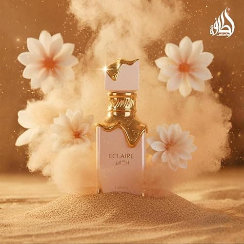 Lattafa Eclaire - Vanilla, Caramel, Sweet, Floral - Eau de Parfum Long-Lasting Fragrance for Women, 3.40 Ounce / 100 ml | Long-Lasting Fragrance, 3.40 Ounce, 100 ml thumbnail 6