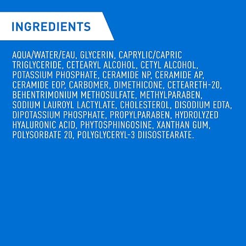 CeraVe Moisturizing Lotion, Daily Lightweight Face & Body Moisturizer with Hyaluronic Acid & Ceramides, Suitable for Dry & Sensitive Skin, Fragrance-Free, Non-Comedogenic & Allergy Tested, 473 mL thumbnail 10