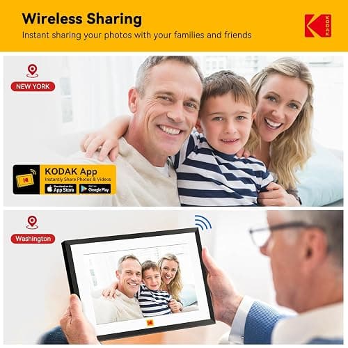 KODAK Digital Photo Frame 10 inch WiFi, Digital Picture Frame with Rechargeable Battery, HD IPS Touch Screen Smart Cloud Photo Frame with 32GB thumbnail 3
