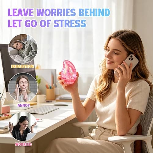 Water Drop Squishy Fidget Toys, Slow Rise Squishy Stress Balls Relief Toy, Squeeze Squishies Toys for Anxiety Relief, Sensory Squeeze Ball for Kids Adults, Office Classroom Party Favors thumbnail 6