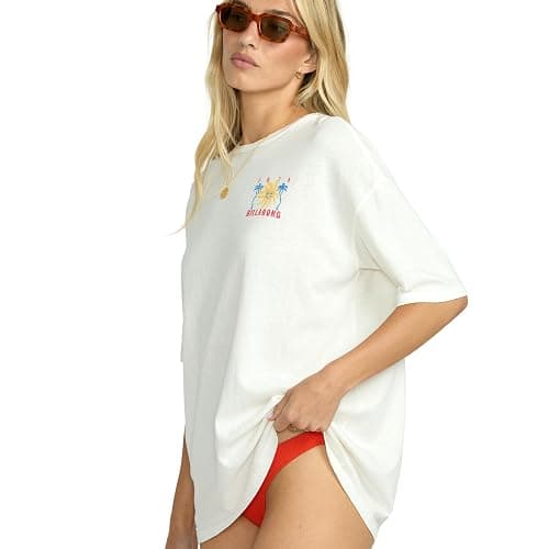 Billabong Women's Super Soft Cotton Knit Jersey Tee Short Sleeve T-Shirt (XS-XL) thumbnail 5