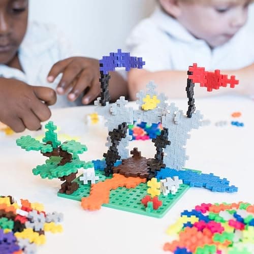 PLUS PLUS Baseplates, Green 12 Pack - Base Accessory 4.5 x 4.5 Inches | For Building and Displaying Creations, STEM Toy for Kids, Bulk Baseplates, Classroom Must Haves, Stem Bins thumbnail 2