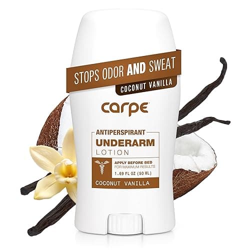 Carpe Underarm Antiperspirant Deodorant Advanced Sweat & Odor Protection Formula - Antiperspirant for Women & Men Helps to Combat Excessive Sweating with Odor Control - Coconut Vanilla - Coconut Vanilla - 1.69 Fl Oz (Pack of 1)