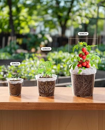 homenote Clear Nursery Pots for Plant,3/4/5 Inch Plant Pot for Planting Plastic Seedling with Drainage Holes Seed Starter Flower High Transparency 20 Labels Excellent Hardness(30 Pack) thumbnail 8
