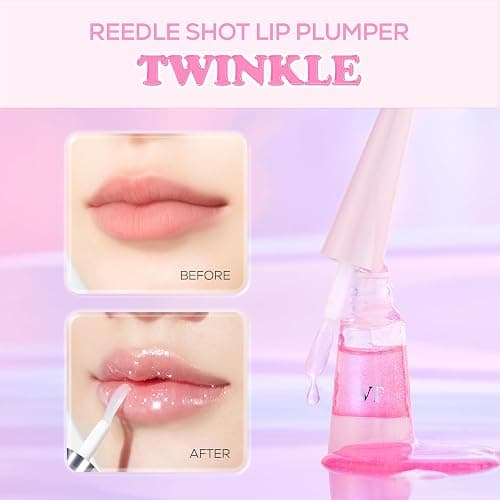 VT COSMETICS Reedle Shot Lip Plumper, Hydrate & Volumize Lip Gloss, Smooth Lip Wrinkles, Korean Lip Plumper, High Shine, Lip Enhancer, Hyaluronic Acid, Stocking Stuffers, 0.15 oz. (Twinkle (Glitter)) thumbnail 2