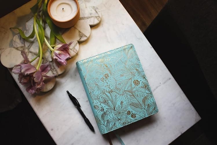 NIV, Journal the Word Bible for Women (Perfect for Note-Taking), Leathersoft, Teal, Red Letter, Comfort Print: 500+ Prompts to Encourage Journaling and Reflection thumbnail 5