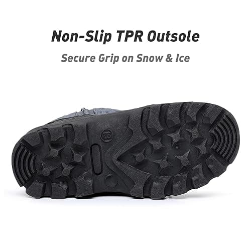 Felabo Kids Snow Boots for Boys & Girls – Warm Water-Resistant Winter Boots Easy to Put On (Toddler/Little Kid/Big Kid) thumbnail 5