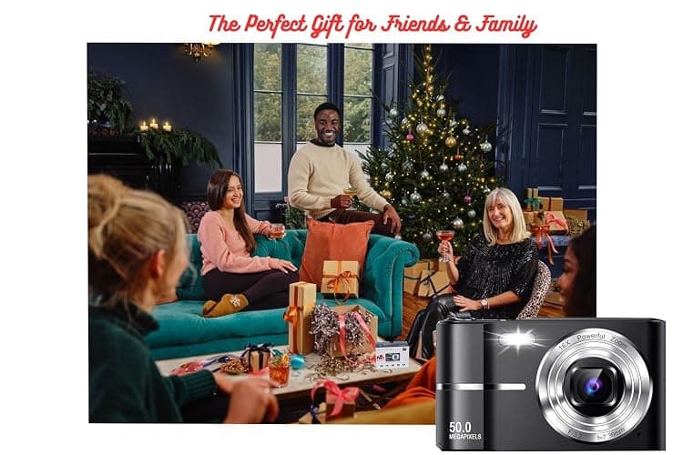 Compact HD Digital Camera 50MP 16X Zoom High Definition 1080P Point and Shoot Camera 32GB Memory Card and 2 Batteries, Fun Camera for Boys Girls Kids Students Beginners and Birthday Holiday (Pink) thumbnail 8