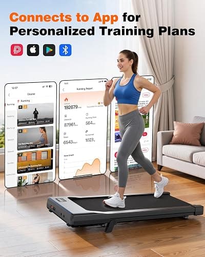 Superun Raceable 6% Incline Walking Pad with App Control, Under Desk Treadmill for Smart Devices MAX 12KM/H Foldable Treadmill, Max 136KG 159KG Suitable for Heavy People, Door to Door Delivery thumbnail 3