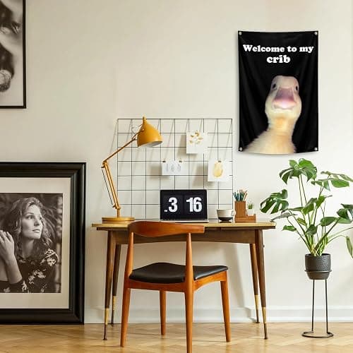 ILINJAU Welcome To My Crib Flag Funny Tapestry 2x3Ft Indoor Outdoor Wall Art Tapestry for Bedroom Teens Room Decoration Living Room Bedroom thumbnail 7