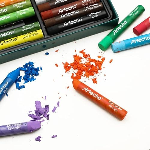 Artecho Oil Pastels Set of 48 Colors, Soft Oil Pastels for Art Painting, Drawing, Blending, Art Supplies for Artists, Beginners, Students, Teachers (10 x 70 mm) thumbnail 5