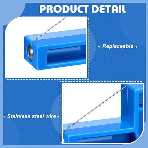 Lanties Angle Cutting Clay Tool Steel Wire Bevel Cutter Small Pottery Angle Clay Trimming Tool Plastic Ceramic Wire Small Pottery Cutter for Ceramics and Sculpting, 2.7 x 1.1 x 0.4 Inch thumbnail 4