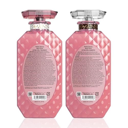 Moist Diane Keratin Shampoo and Conditioner for Women & Men, Curly Shampoo and Conditioner Set with Argan Oil, Collagen, Protein from Japan, Paraben& Sulfate Free Shampoo & Conditioner 30.4Fl Oz VITAL thumbnail 9