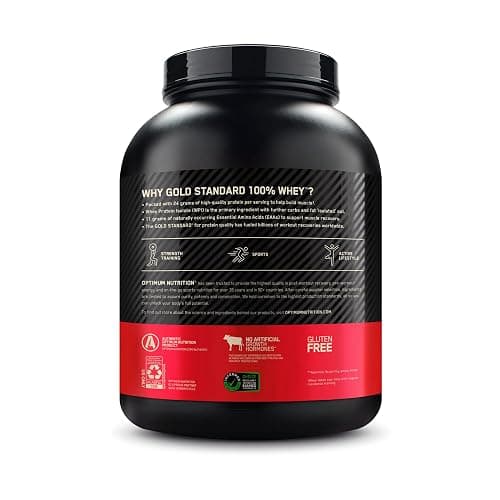 Optimum Nutrition Gold Standard 100% Whey Protein Powder, Vanilla Ice Cream, 5 Pound (Packaging May Vary) thumbnail 11