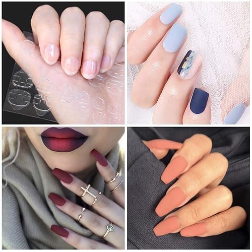 Allstarry 288pcs (12 Sheets) Adhesive Tabs Waterproof Breathable Glue Tabs Double-Sided Nail Jelly Sticker Super Sticky Fake Nail Glue Stickers Transparent Flexible for Manicure thumbnail 6