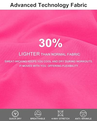 BMJL Women's Running Shorts Elastic High Waisted with Pockets, 2.5" Sporty Workout Quick Dry Athletic Shorts thumbnail 6
