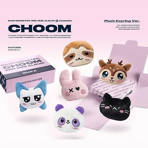 CHOOM 3rd Mini Album Plush Keyring Ver. / Random Outcase + Film Photocards + QR Card + 4 Extra Photocards Official K-POP Sealed Album thumbnail 3
