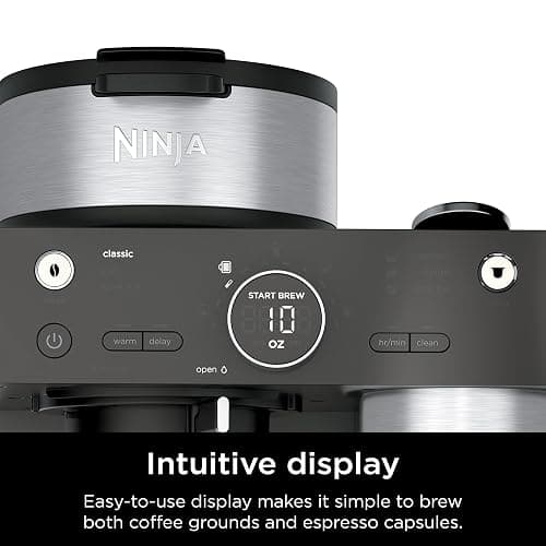 Ninja Espresso & Coffee Maker, Nespresso Capsule Compatible, Black, CFN601 | Barista System, 3 Espresso Brew Styles, Single-Serve Coffee, Built-in Frother, Espresso, Cappuccino & Latte Maker thumbnail 7