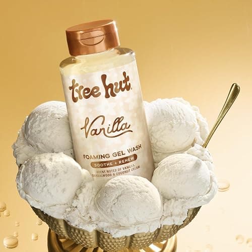 Tree Hut Vanilla Foaming Gel Wash, Easter Gifts for Women, Moisturizing & Hydrating Body Wash with Shea Butter, Gently Cleanses for Soft, Fresh & Radiant Skin, 18 fl oz thumbnail 4