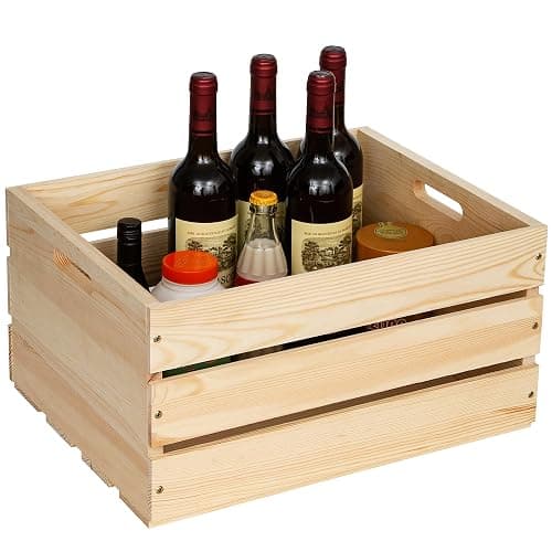 Extra Large Pine Wood Crates For Storage, Vinyl Records Storage Crates,The Storage Crates Are Made Of Pure Natural Solid Wood,Exuding Natural Pine Flavor,Unfinished Wooden Crates For Display . (1) thumbnail 8