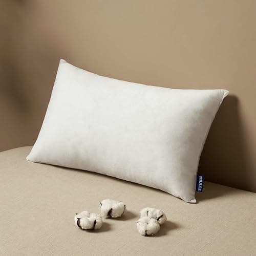 MIULEE Pillow Insert 12x20 Inch, Decorative Rectangle Throw Pillow Insert, Premium Fluffy Pillow Forms Stuffer for Sofa Couch Living Room - Image 1