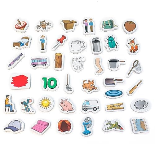 Junior Learning Rainbow CVC Objects Magnetic Foam Set, 40 Pieces, Ages 4-5, Phonics, Pre K-K thumbnail 4