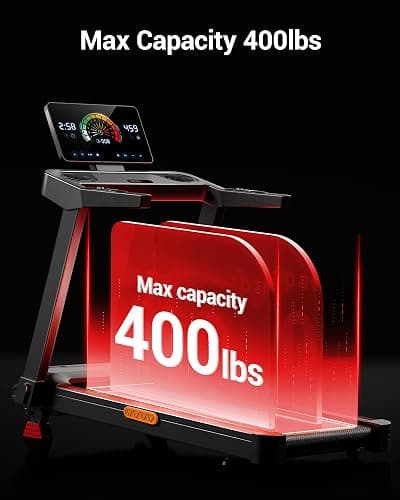 Treadmill for Home Foldable with 20% Incline, 14KM/H Folding Treadmills with Handles, Portable Indoor Running Machine with 180KG Weight Capacity, Large Running Belt and LED Touch Screen thumbnail 7