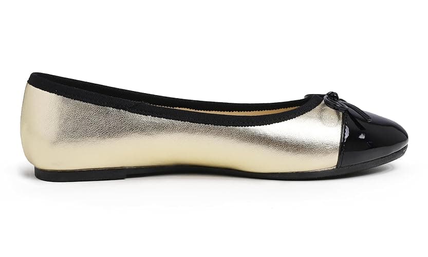 Feversole Women's Fashion Bow Tie Fashion Dress Ballet Flat,Ballerina a Punta Tonda per Donna thumbnail 4