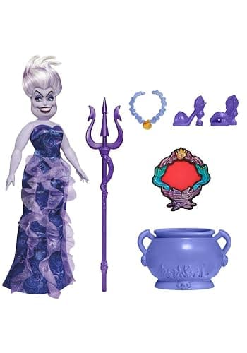 Disney Princess Villains Ursula Fashion Doll, Accessories and Removable Clothes, Disney Villains Toy for Kids 5 Years Old and Up thumbnail 3