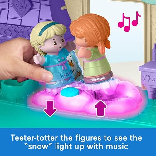 Fisher-Price Disney Frozen Arendelle Castle Playset with Lights & Sounds Little People, 2 Character Figures, Toddler Toys (Amazon Exclusive) thumbnail 6