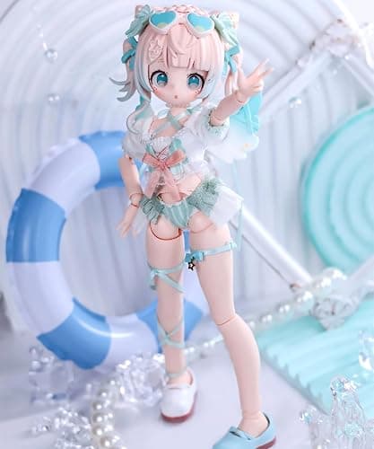 CALEMBOU BJD Blind Box, Sugary Girls Series 18cm Ball Jointed Doll, Cute Dress Up Doll with Joints, Collection Action Figure for Birthday Christmas thumbnail 4