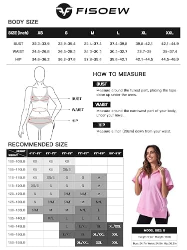 Fisoew Womens Oversized Half Zip Hoodies Short Sleeve Casual Sweatshirts Pullover Tops with Pockets thumbnail 8