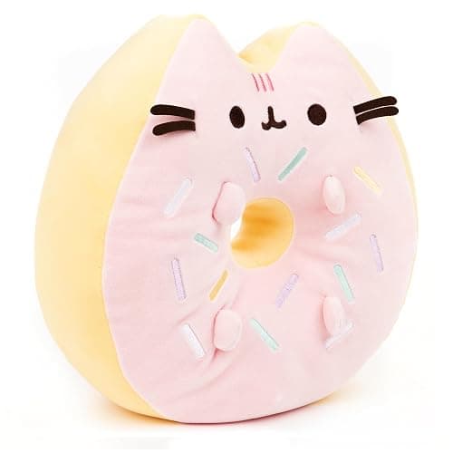 GUND Sprinkle Donut Pusheen Squishy Plush Stuffed Animal Cat, Pink and Mint, 12” thumbnail 5