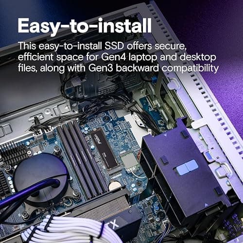 Crucial P310 1TB SSD, PCIe Gen4 NVMe M.2 2280, Up to 7,100MB/s, for Laptop, Desktop (PC), & Handheld Gaming Consoles, Includes Acronis Data Recovery Software, Solid State Drive - CT1000P310SSD801 thumbnail 5