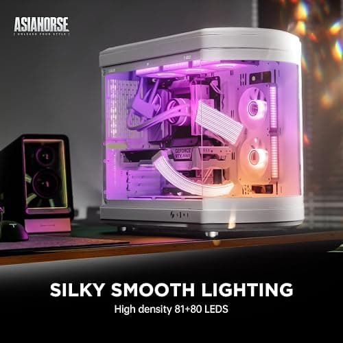 AsiaHorse AURORA-CO ARGB PSU Cable Cover Kit Black, RGB LED Light Strip Sleeve for Motherboard 24Pin and GPU 8Pin/12+4Pin Power Cables, 5V 3Pin ARGB Sync, PC Cable Management Lighting Vest thumbnail 2